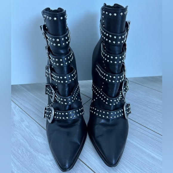 Steve Madden Women’s Black Western Booties, Size 8 - Picture 2 of 7